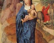 Virgin and Child in a Landscape - 汉斯·梅姆林